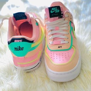 Women’s Air Force Ones ( Pink-Multi Color)